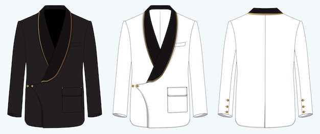 Diseño exclusivo de chaqueta de tuxedo para hombres