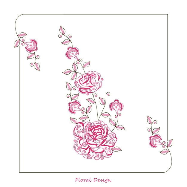 Diseño exclusivo con estampado floral y bordado.
