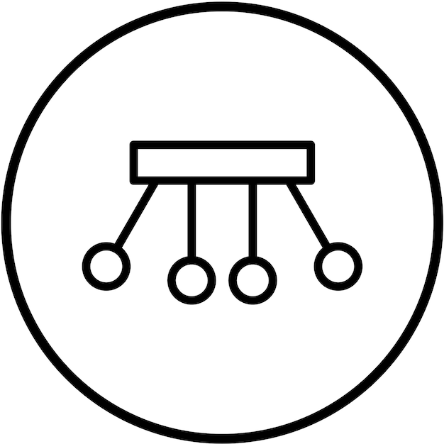 Diseño de experimentos de física vectorial Estilo de icono