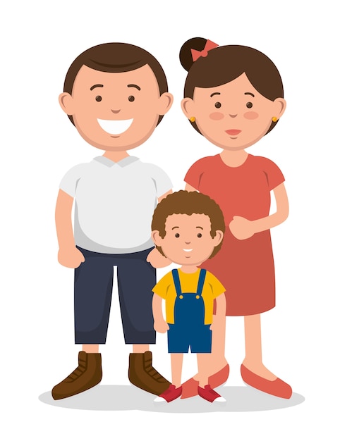 diseño de familia feliz