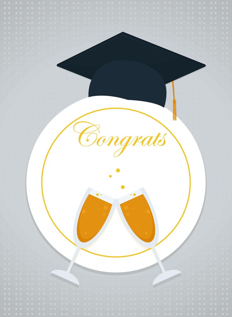 Vector diseño de felicitaciones de graduación