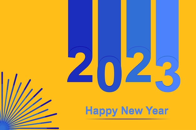 diseño de feliz año nuevo 2023