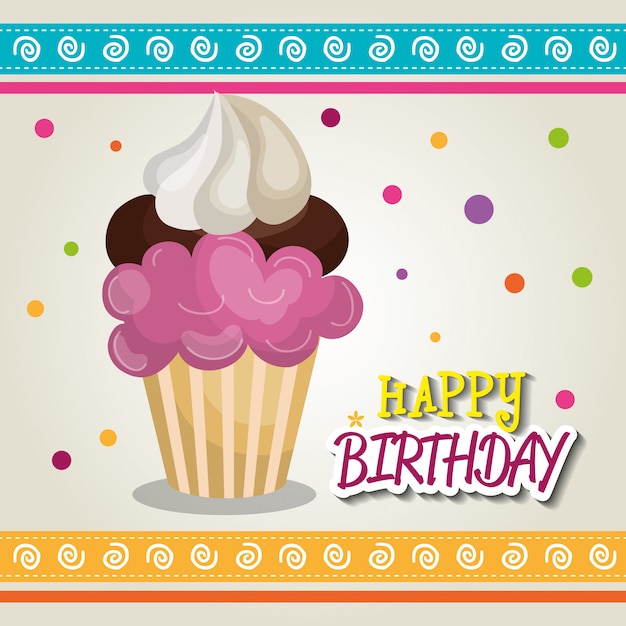 Diseño de feliz cumpleaños