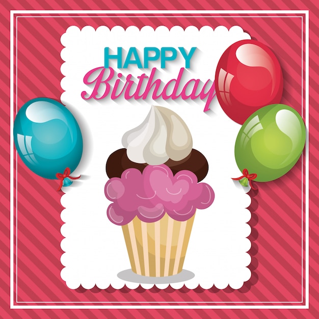 Diseño de feliz cumpleaños