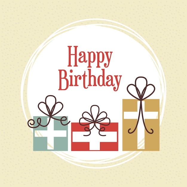 Diseño de feliz cumpleaños