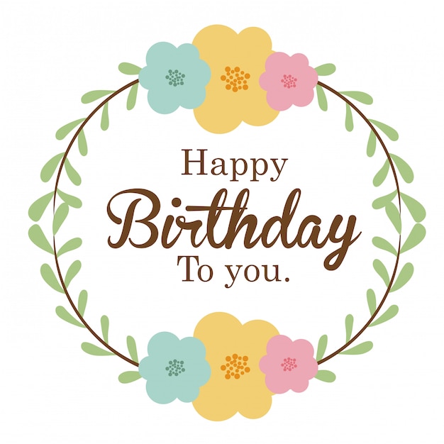 Diseño feliz cumpleaños