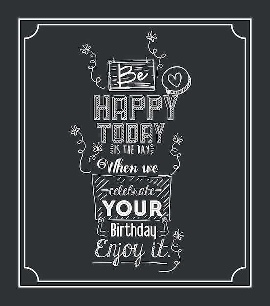 Diseño de feliz cumpleaños
