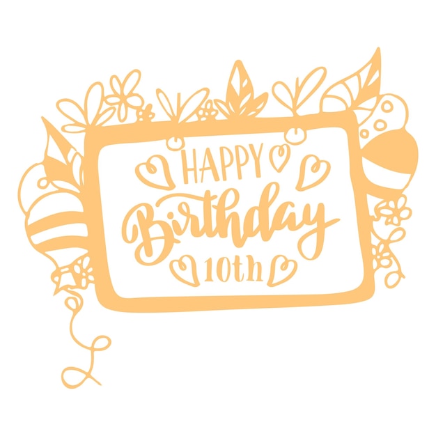 Diseño de feliz cumpleaños