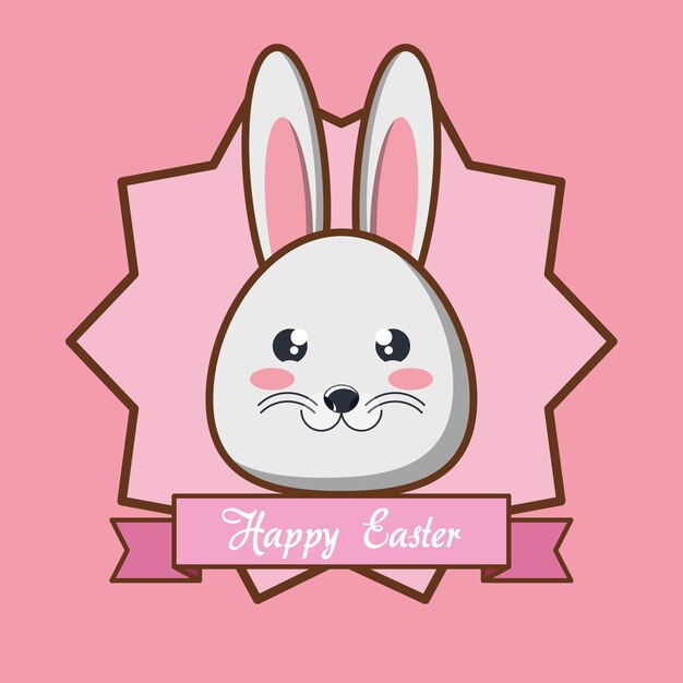 Vector diseño feliz de pascua