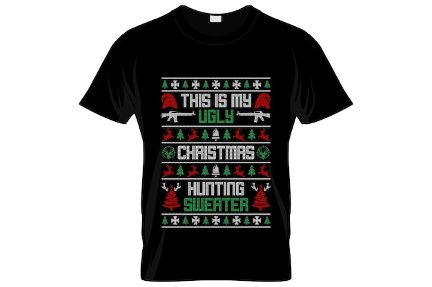 Diseño feo de camisetas navideñas o diseño de afiches navideños o diseño de camisetas navideñas, citas que dicen