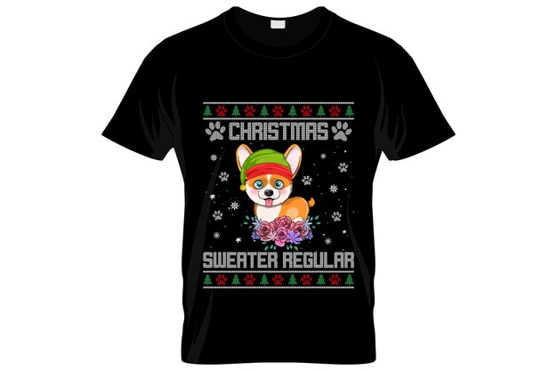 Diseño feo de camisetas navideñas o diseño de afiches navideños o diseño de camisetas navideñas, citas que dicen