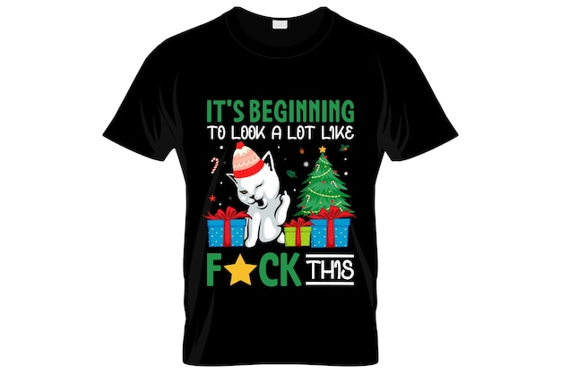 Diseño feo de camisetas navideñas o diseño de afiches navideños o diseño de camisetas navideñas, citas que dicen