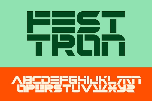 Diseño Fest Tron Tipografía Alfabeto Tipografía Fuente Letra Texto