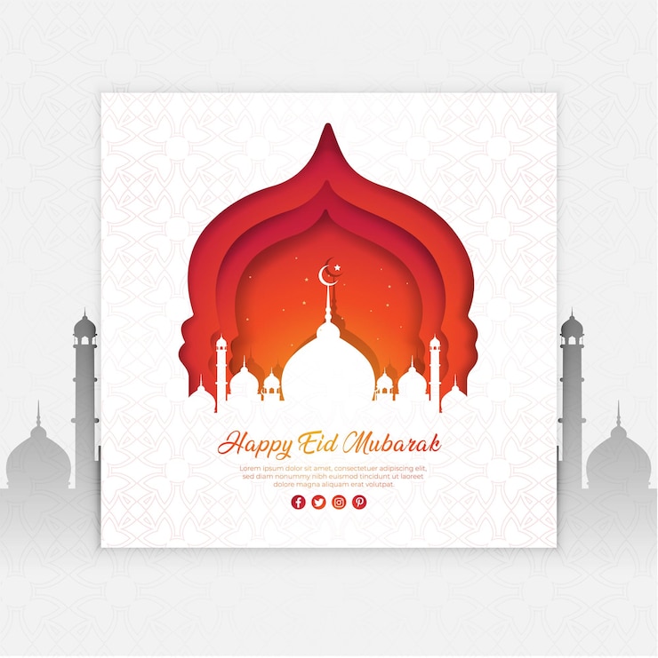 Diseño del festival de Eid Mubarak