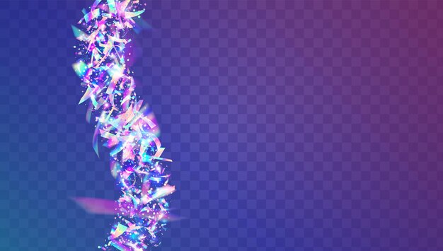 Diseño de fiesta con efecto iridiscente de lámina navideña con purpurina de cumpleaños