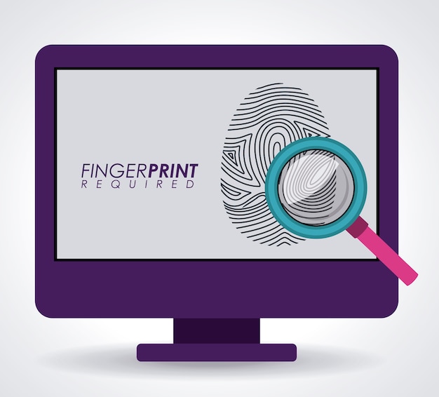 Vector diseño fingerprint