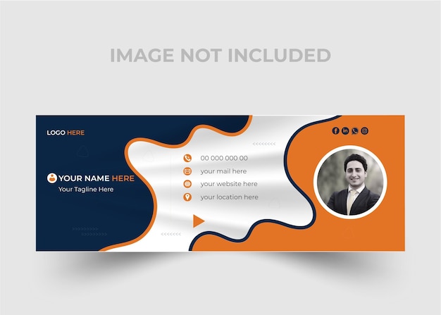 Diseño de firma de correo electrónico creativo