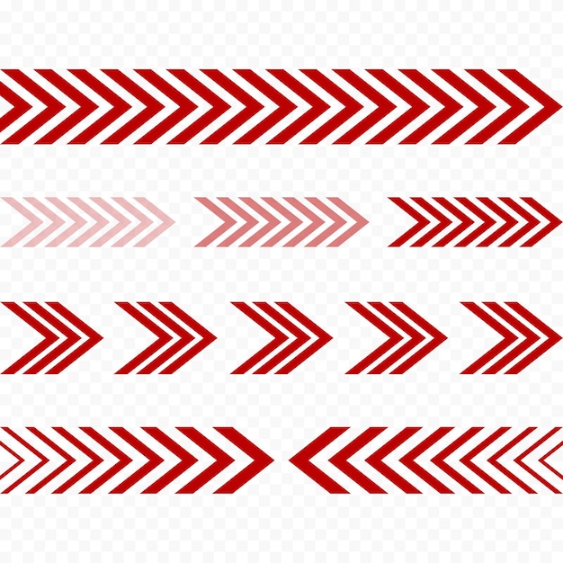Diseño de flecha Colección de signos lineales Ilustración vectorial