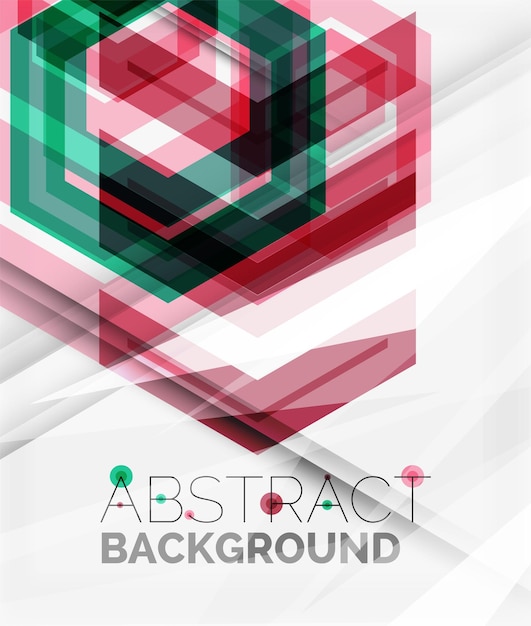 Diseño de flecha de fondo abstracto geométrico