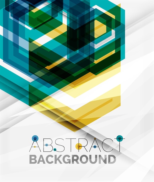 Diseño de flecha de fondo abstracto geométrico