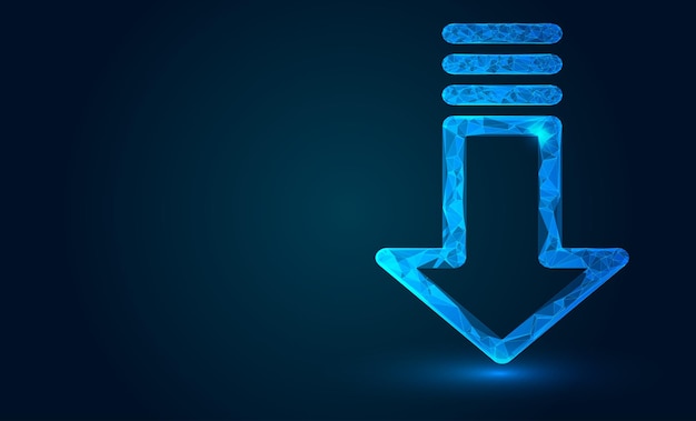 Diseño de flechas poli bajas Iconos direccionales 3D estilizados para UI, aplicaciones de juegos, navegación e interfaces digitales