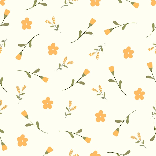 diseño de flor plana patrón de naturaleza ilustración para cartel o medios sociales o folleto