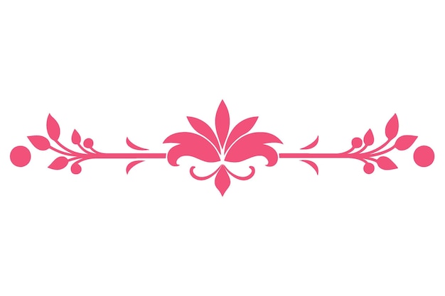 un diseño de flor rosa sobre un fondo blanco