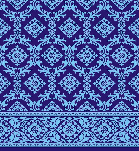un diseño floral azul por persona