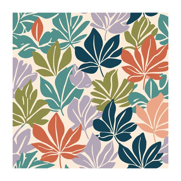 Diseño floral colorido Ilustración de flores antiguas