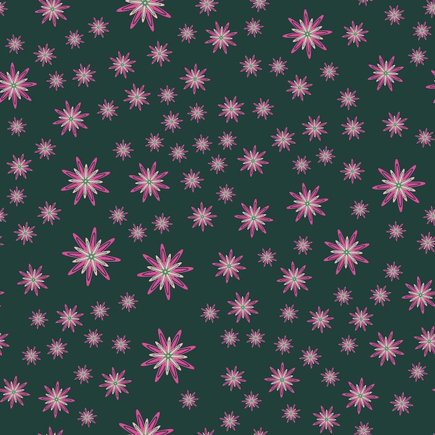 Diseño floral para decoración de interiores de tela. fondo transparente de flor de forma de estrella.