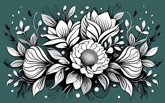 Vector diseño floral decorativo vectorial libre diseño floral ilustración vectorial