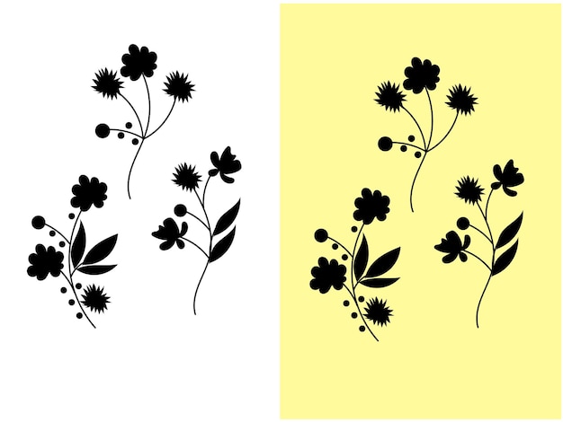 diseño floral decorativo vectorial