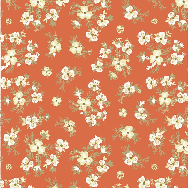 Diseño floral Diseño artístico Ilustración de flores Arte vectorial adecuado para tela Impresión textil