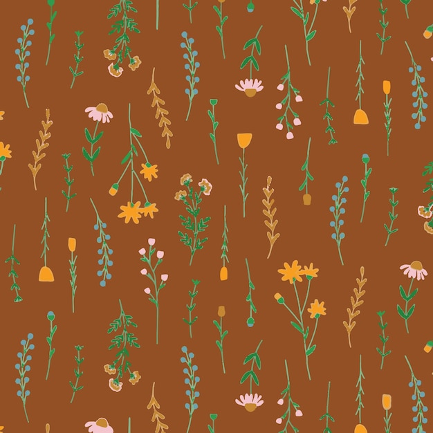 Diseño floral Diseño artístico Ilustración de flores Arte vectorial adecuado para tela Impresión textil