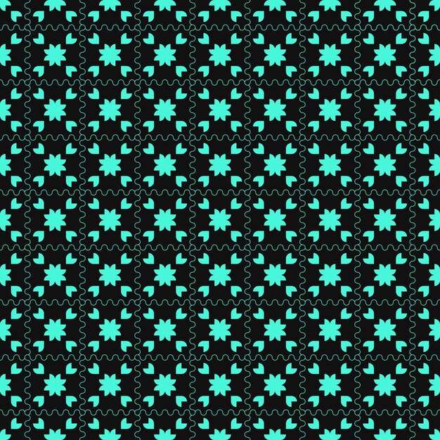 Diseño floral geométrico mínimo para la impresión de textiles