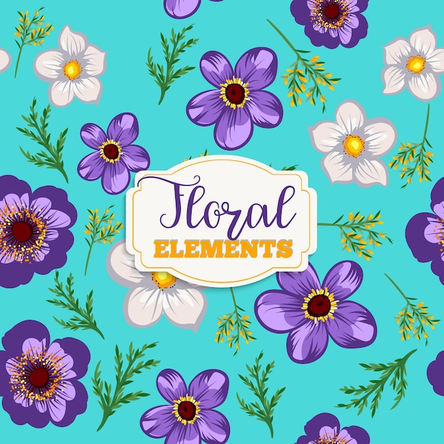 Diseño floral hermoso