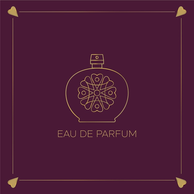 Diseño floral para logotipo de perfume.