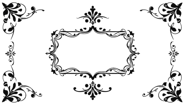 Diseño floral del marco