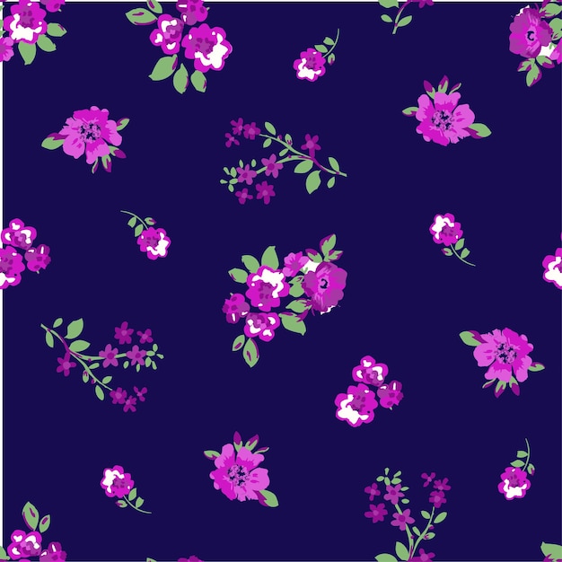 Diseño floral de moda, patrón floral sin costuras para la moda, papel tapiz impreso. estilo libertad.