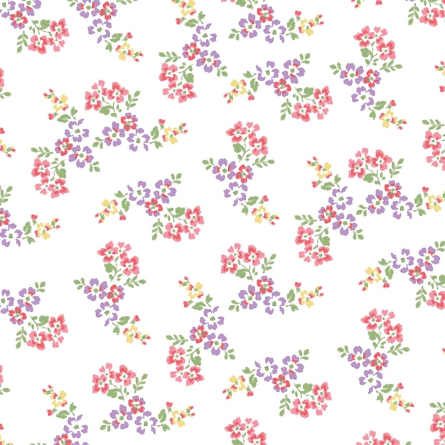Diseño floral de moda, patrón floral sin costuras para la moda, papel tapiz impreso. estilo libertad.