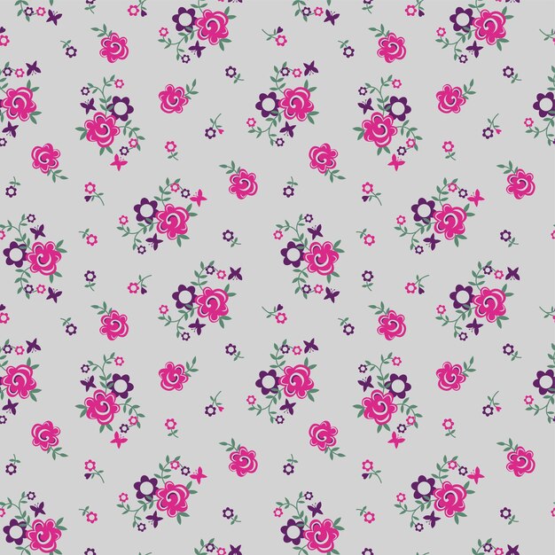 Diseño floral de moda, patrón floral transparente para la moda, fondos de pantalla, impresión. estilo libertad.