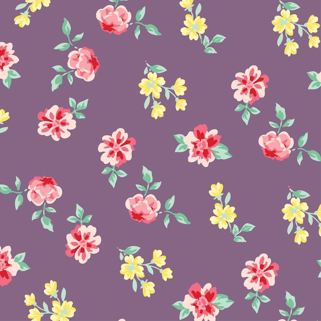Diseño floral de moda, patrón floral transparente para la moda, fondos de pantalla, impresión. estilo libertad.