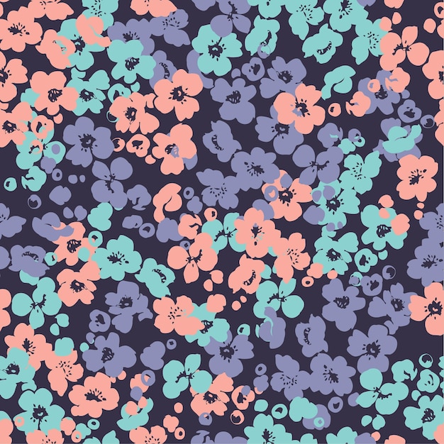 Diseño floral de moda, patrón floral transparente para la moda, fondos de pantalla, impresión. estilo libertad.