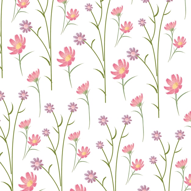 Diseño floral de moda, patrón floral transparente para la moda, fondos de pantalla, impresión. estilo libertad.