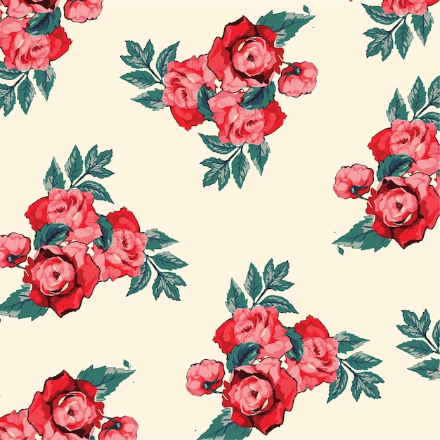 Diseño floral de moda, patrón floral transparente para la moda, fondos de pantalla, impresión. estilo libertad.