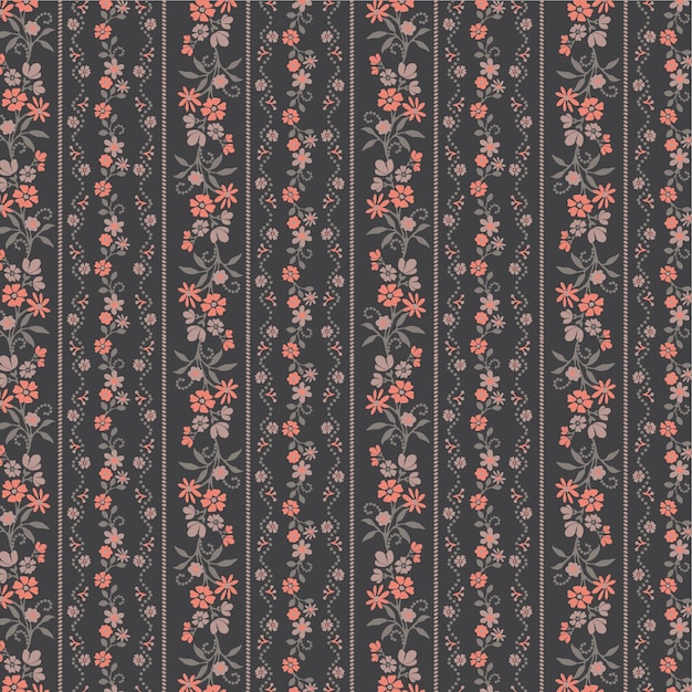 Diseño floral de moda, patrón floral transparente para la moda, fondos de pantalla, impresión. estilo libertad.