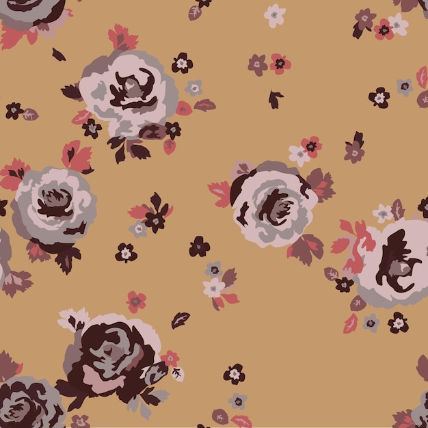 Diseño floral de moda, patrón floral transparente para la moda, fondos de pantalla, impresión. estilo libertad.