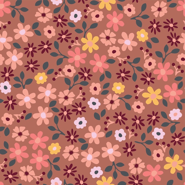 Diseño floral de moda, patrón floral transparente para la moda, fondos de pantalla, impresión. estilo libertad.