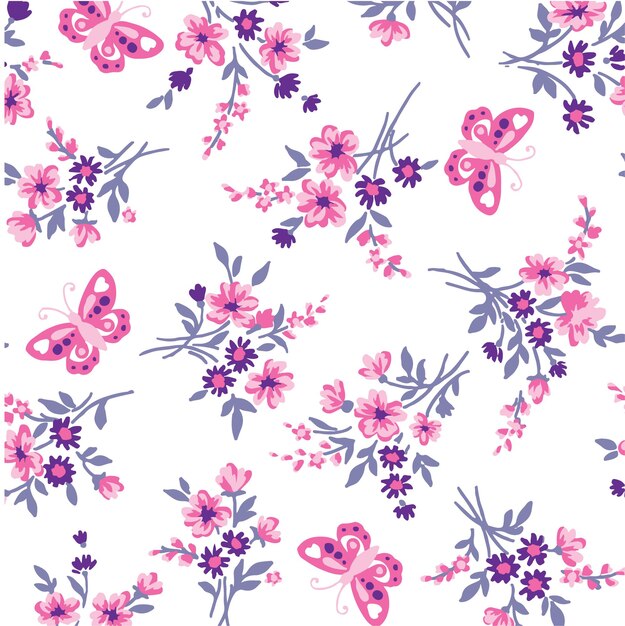 Diseño floral de moda, patrón floral transparente para la moda, fondos de pantalla, impresión. estilo libertad.