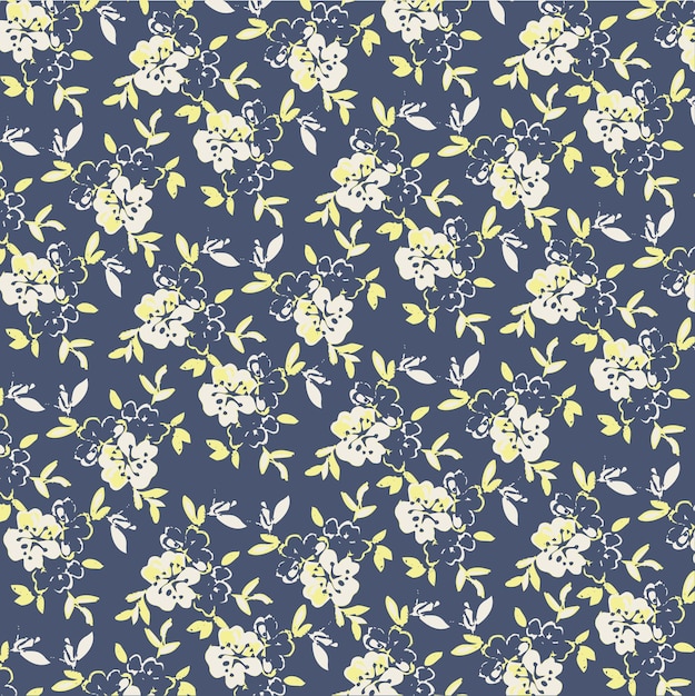 Diseño floral de moda, patrón floral transparente para la moda, fondos de pantalla, impresión. estilo libertad.